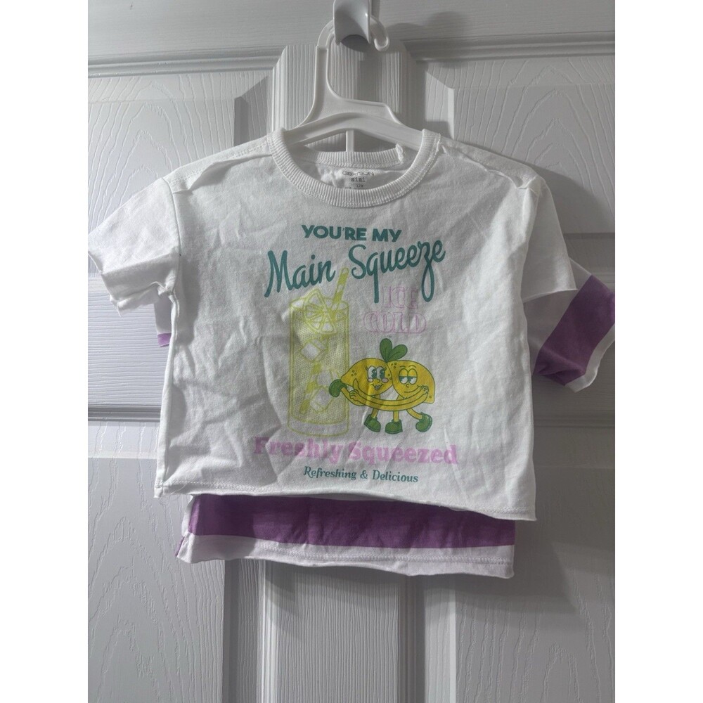 Grayson Mini Girls 2pc Shirt Set 12M You’re My Main Squeeze Lemon Graphic NWT